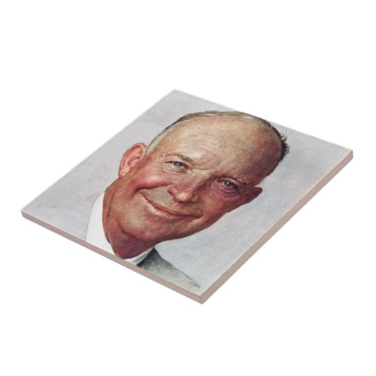 Dwight D. Eisenhower Tegeltje (Zijkant)
