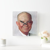 Dwight D. Eisenhower Vierkante Klok (Huis)