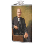 Dwight Eisenhower Amerikaans president portret Heupfles (Links)