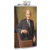 Dwight Eisenhower Amerikaans president portret Heupfles (Rechts)