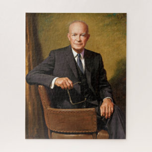 Dwight Eisenhower Amerikaans president portret Legpuzzel