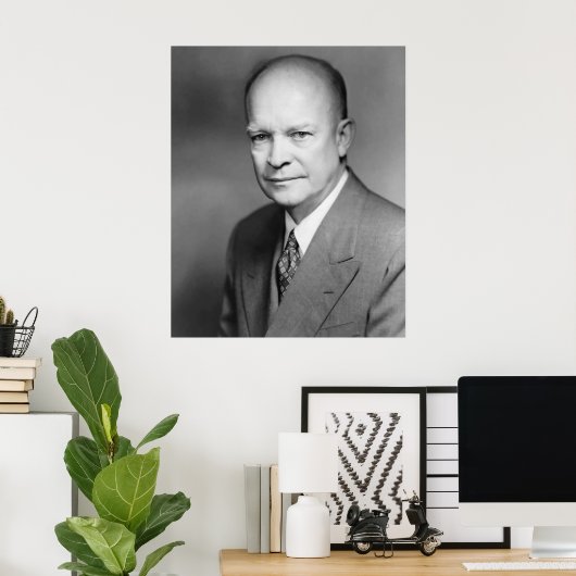 Dwight Eisenhower Poster (Thuiskantoor)