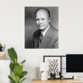 Dwight Eisenhower Poster (Thuiskantoor)