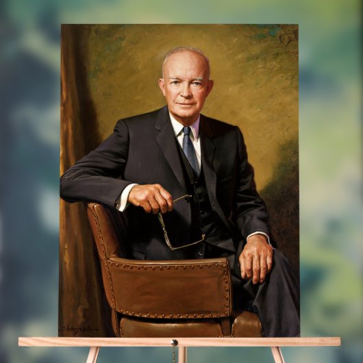 Dwight Eisenhower President Witte Huis Acryl Bord (Neutraal)