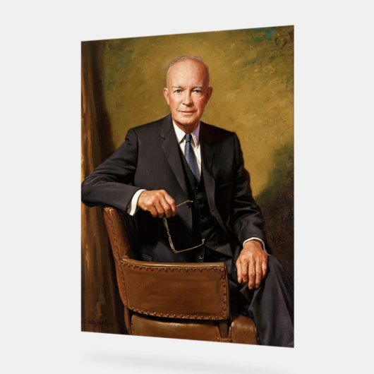 Dwight Eisenhower President Witte Huis Acryl Bord (Hoek)