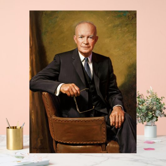 Dwight Eisenhower President Witte Huis Acryl Bord (Huwelijk)