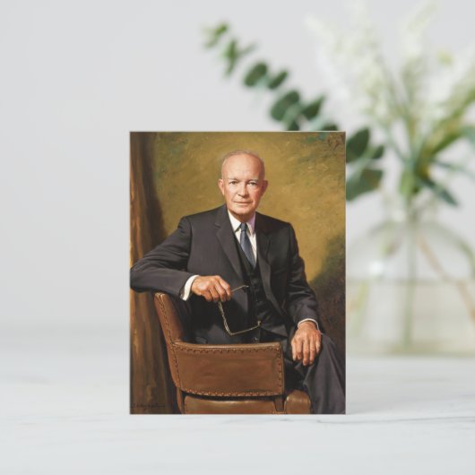 Dwight Eisenhower President Witte Huis Briefkaart (Staand voorkant)