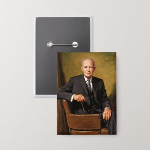 Dwight Eisenhower President Witte Huis Button