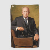 Dwight Eisenhower President Witte Huis Golfhanddoek (Voorkant)