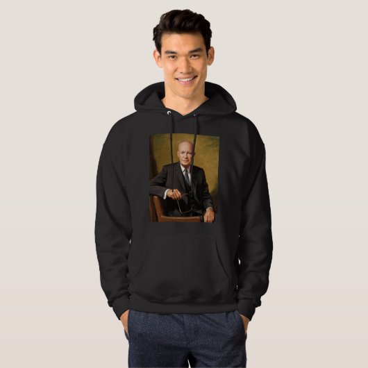 Dwight Eisenhower President Witte Huis Hoodie (Voorkant volledig)