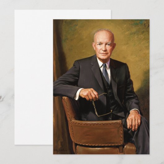 Dwight Eisenhower President Witte Huis Kaart (Voorkant / Achterkant)