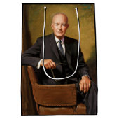 Dwight Eisenhower President Witte Huis Medium Cadeauzakje (Achterkant)