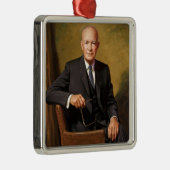 Dwight Eisenhower President Witte Huis Metalen Ornament (Rechts)