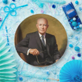 Dwight Eisenhower President Witte Huis Papieren Bordje (Feest)
