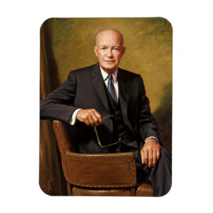 Dwight Eisenhower President Witte Huis Portret Magneet