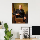 Dwight Eisenhower President Witte Huis Portret Poster (Thuiskantoor)