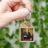 Dwight Eisenhower President Witte Huis Portret Sleutelhanger (Hand)