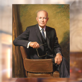 Dwight Eisenhower President Witte Huis Raamsticker