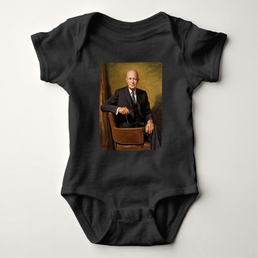 Dwight Eisenhower President Witte Huis Romper (Voorkant)