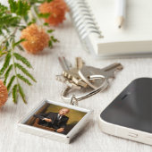 Dwight Eisenhower President Witte Huis Sleutelhanger (Zijkant)