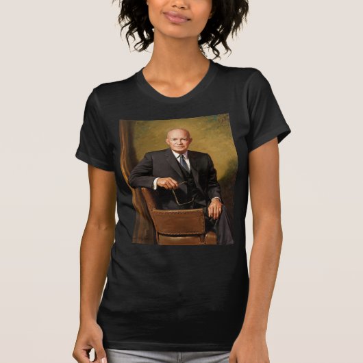 Dwight Eisenhower President Witte Huis T-shirt (Voorkant)