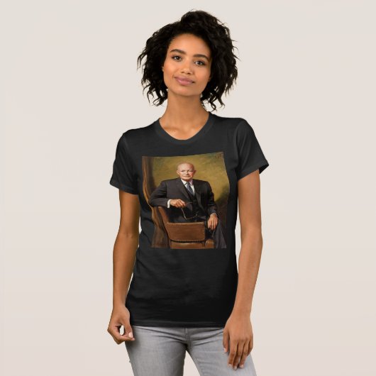 Dwight Eisenhower President Witte Huis T-shirt (Voorkant volledig)