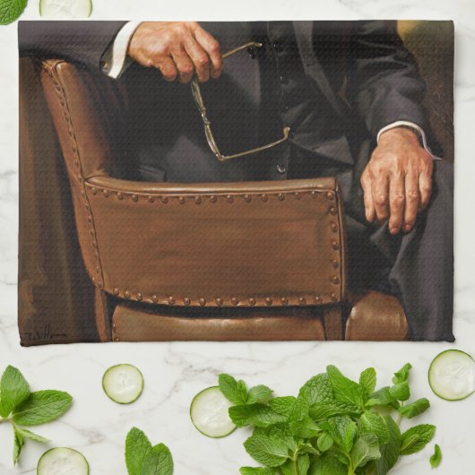 Dwight Eisenhower President Witte Huis Theedoek (Gevouwen)