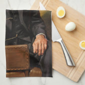 Dwight Eisenhower President Witte Huis Theedoek (Quarter Fold)