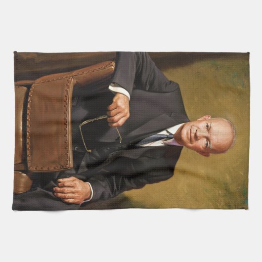 Dwight Eisenhower President Witte Huis Theedoek (Horizontaal)