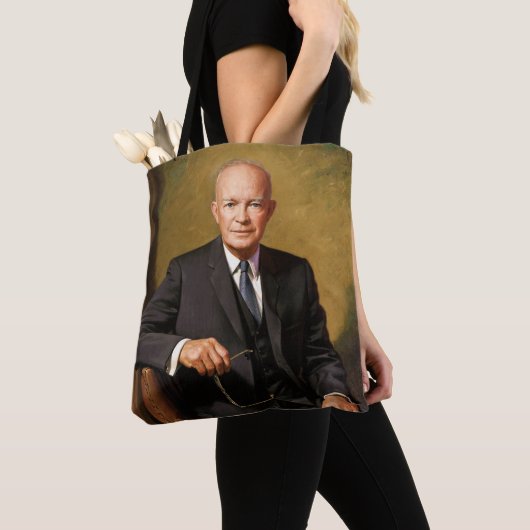 Dwight Eisenhower President Witte Huis Tote Bag (Dichtbij)