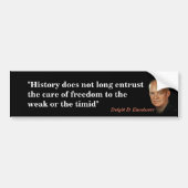 Dwight Eisenhower Quote over vrijheid Bumpersticker (Voorkant)