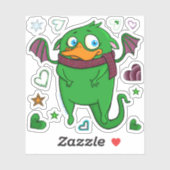 Dwight het monster, sticker (Vel)