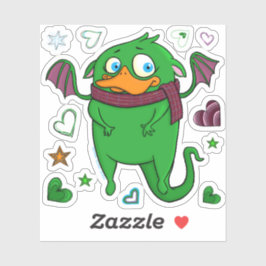 Dwight het monster, sticker