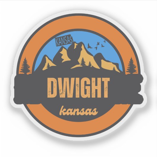 Dwight, Kansas Sticker (Voorkant)