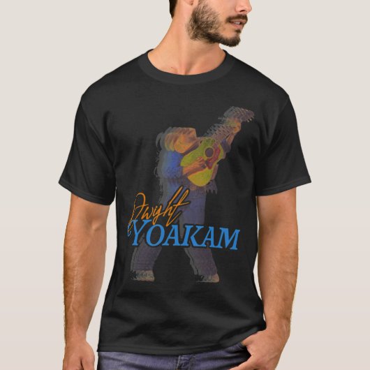 Dwight Yoakam 80s gestyled retro T-shirt (Voorkant)