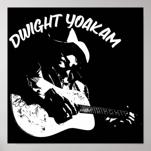 Dwight Yoakam art en illustratie Dwight Yoakam d Poster (Voorkant)