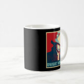 Dwight Yoakam Retro Hope Style Gift voor Fans.png Koffiemok (Voorkant rechts)