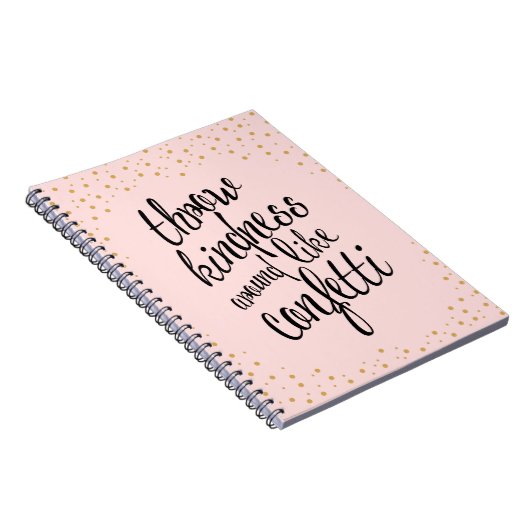 Dwing Kindness like Confetti Happy Notebook Notitieboek (Rechterzijde)