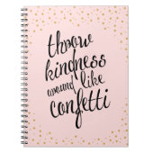 Dwing Kindness like Confetti Happy Notebook Notitieboek (Voorkant)