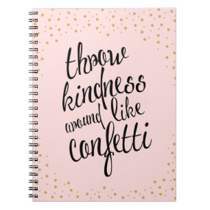Dwing Kindness like Confetti Happy Notebook Notitieboek
