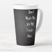 ★ Dwing me niet mijn docentenstem te gebruiken ★ S Latte Mok (Rechterhoek)