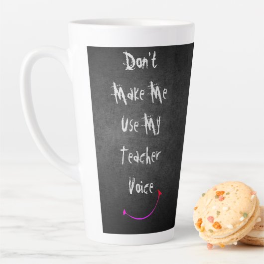 ★ Dwing me niet mijn docentenstem te gebruiken ★ S Latte Mok (In situ)