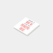 Dwing me niet mijn stem als directeur te gebruiken post-it® notes (Schuin)