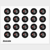 Dwing Me Niet Mijn Voet Te Neer Flamingo Grappig Ronde Sticker (Vel)