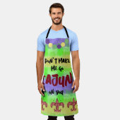 Dwing me niet om op jou te jagen schort (Gedragen)