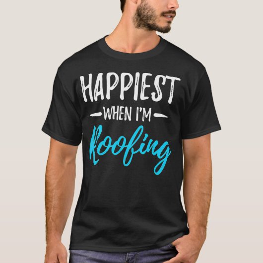 Dwingend geluk Funny Roofer Gift Idee T-shirt (Voorkant)