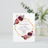 Dwingende groeven, geometrische boho briefkaart (Staand voorkant)