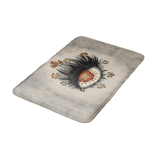 Dwingende ogen van de digitale lava-kunst badmat (Gekanteld)