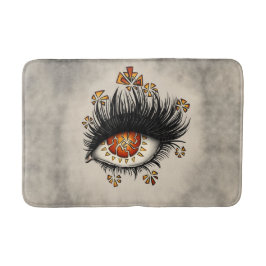 Dwingende ogen van de digitale lava-kunst badmat