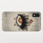 Dwingende ogen van de digitale lava-kunst Case-Mate iPhone case (Achterkant (horizontaal))